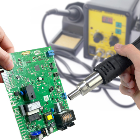 Паяльная станция 2 в 1 МЕГЕОН 00680 купить по низкой цене | МАКСПРОФИТ