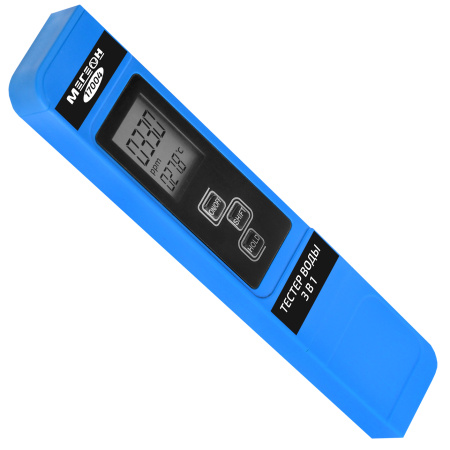 Тестер воды 3 в 1 (солемер/кондуктометр/термометр) МЕГЕОН 17004 купить по низкой цене | МАКСПРОФИТ